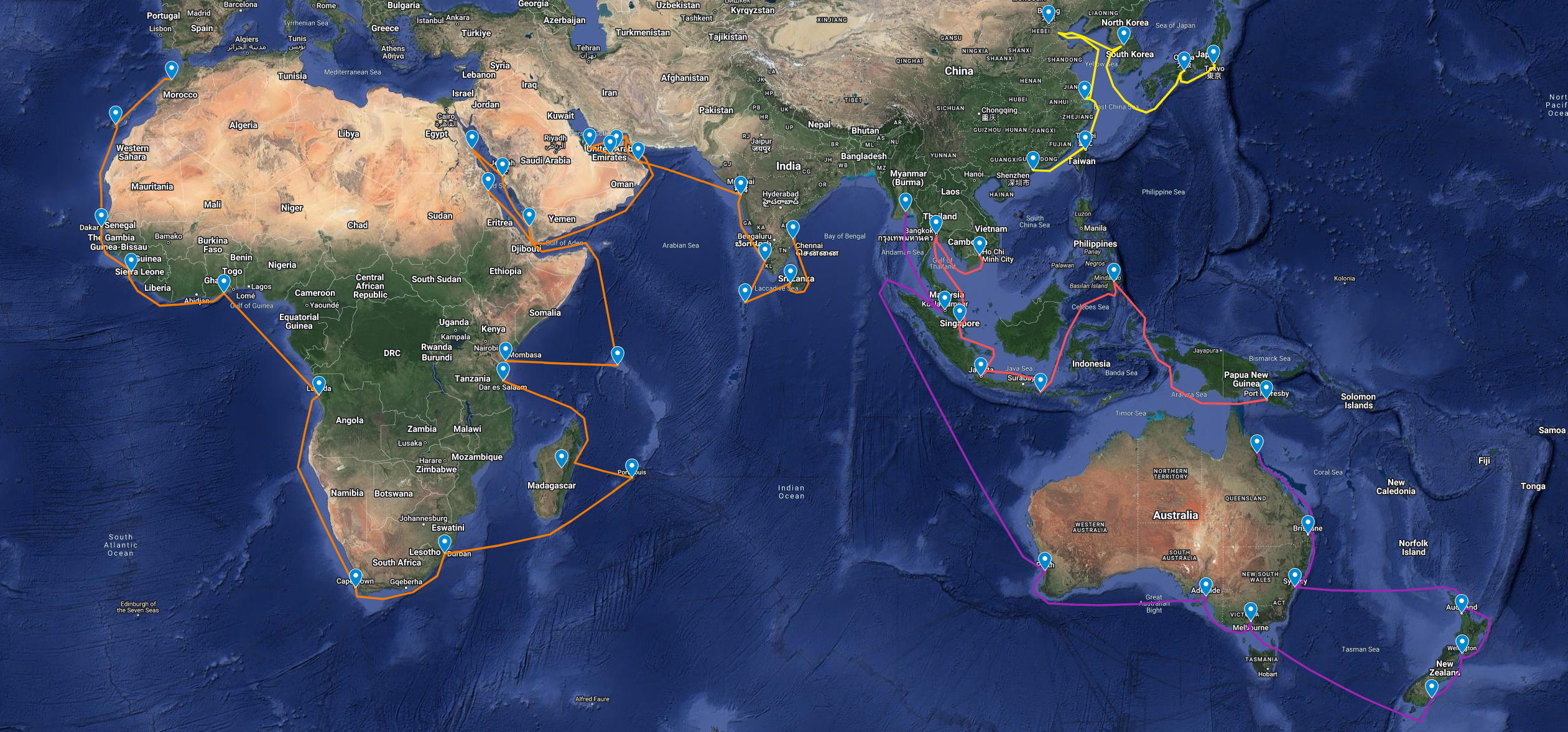 Year 2 route map