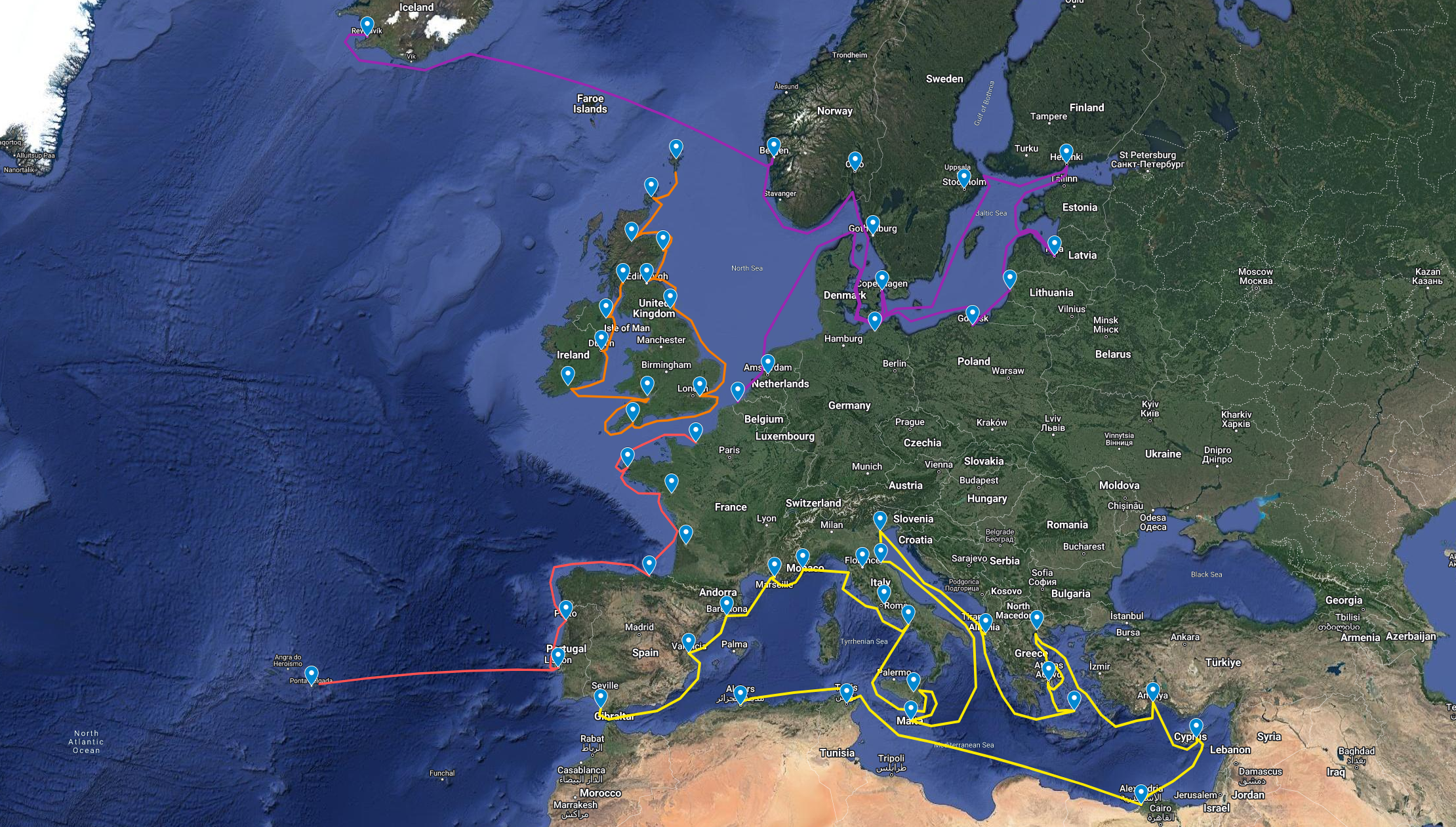 Year 3 route map