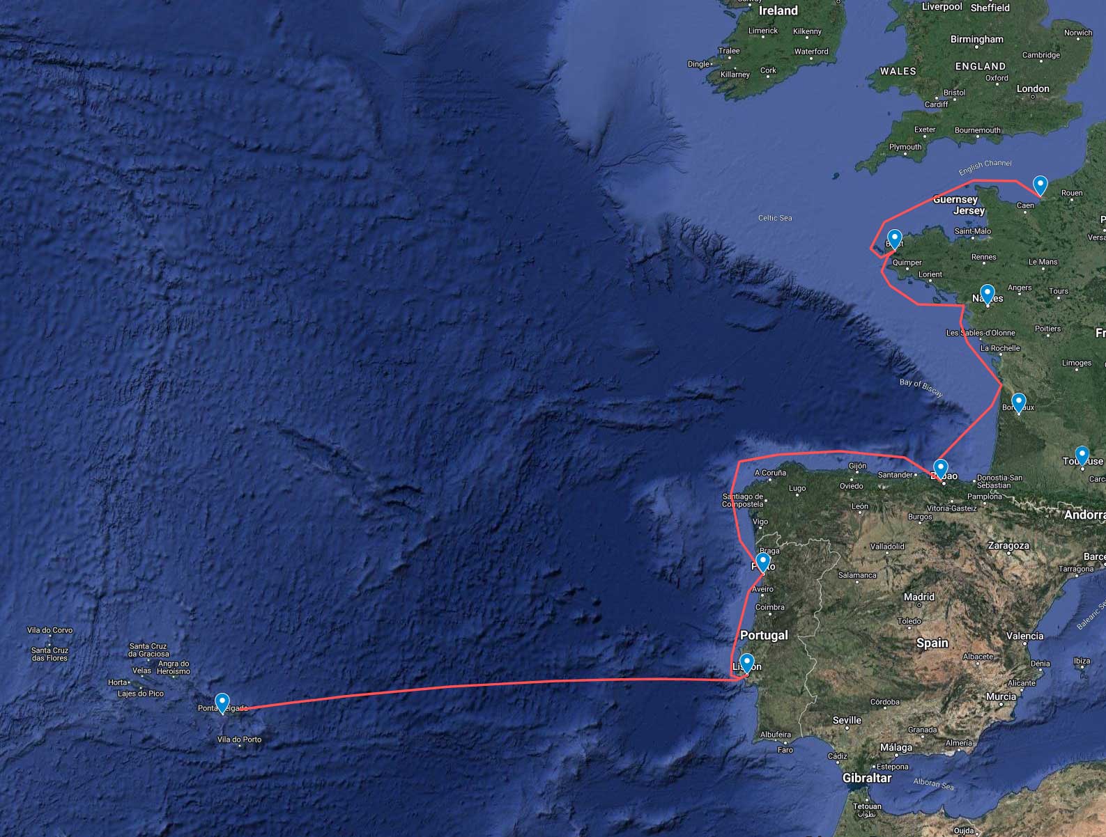 western-europe-route